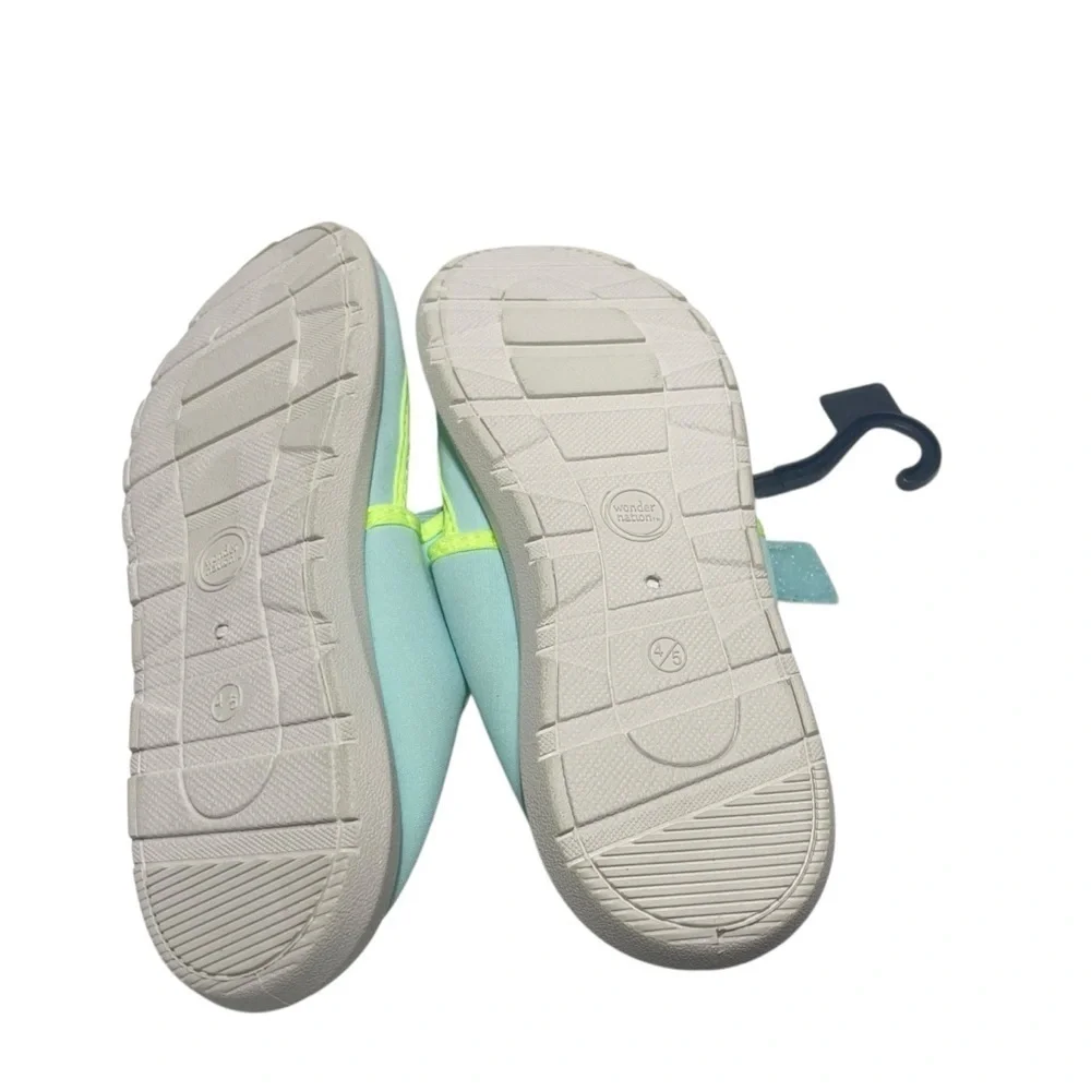Wonder Nation Kids Water Shoes - Light Green and Neon Yellow